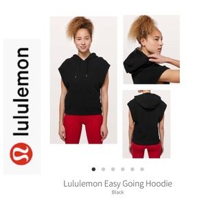 Lululemon Easy Going Hoodie/Vest. Black. Sz 12
